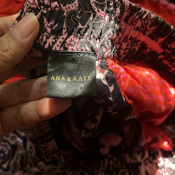 Ana & Kate patchwork elastic‎ waist maxi skirt size M Gypsie core. - Picture 7 of 10